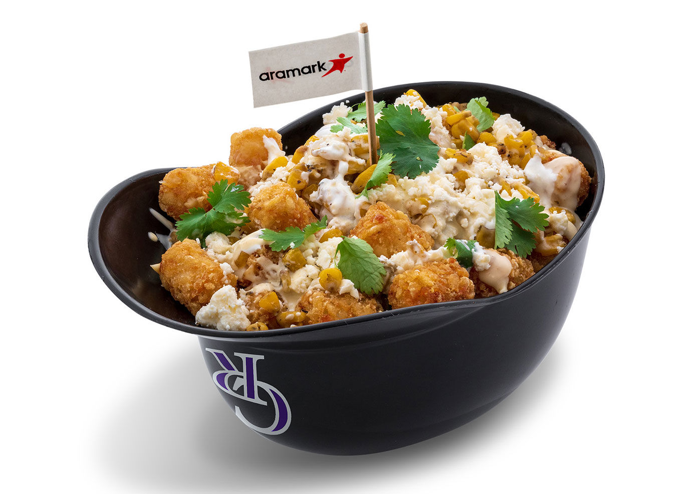 Elote-topped tots